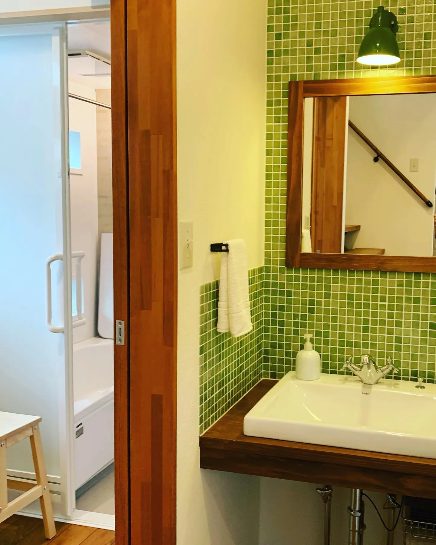 【宇和島市注文住宅】施工事例　洗面所・浴室😊❗️ 洗面所のか...