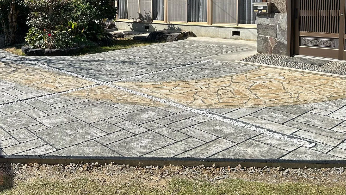 【宇和島注文住宅】エクステリア　アプローチ👍❣️施工工事が完...